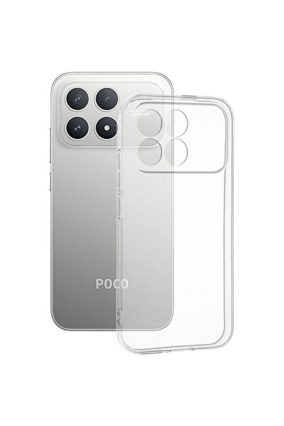 Techsuit Husa pentru Xiaomi Poco F8 Pro - Clear Silicone - Transparent