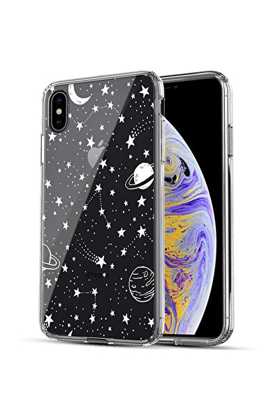TELLUR Carcasa Glass print pentru iPhone XS MAX, Universe