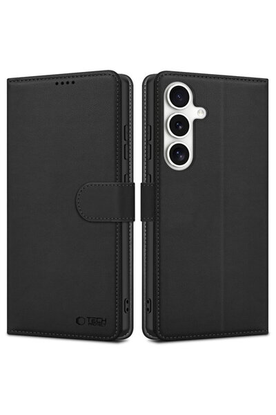 Tech-Protect HusДѓ Wallet pentru Galaxy S25 FE, tip portofel, neagrДѓ