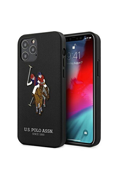 U.S. Polo Assn. US Polo USHCP12MPUGFLBK iPhone 12/12 Pro 6,1" Negru/black Pol...