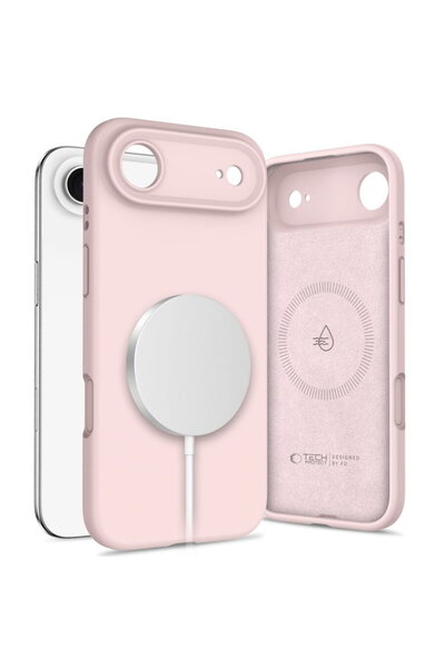 Tech-Protect Husă de silicon MagSafe pentru iPhone Air, finisaj silicon premi...