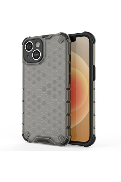 Hurtel Husa Honeycomb pentru iPhone 14, husă hibridă blindată, neagră