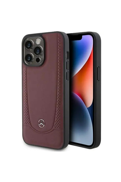 MERCEDES MEHCP15LARMRE iPhone 15 Pro 6.1" red/red hardcase Leather Urban...