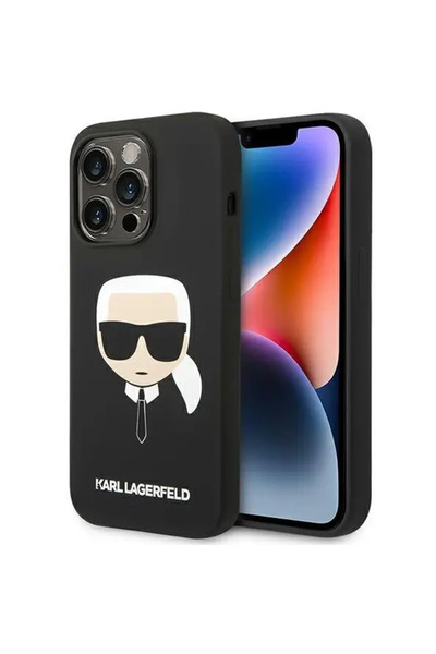 Karl Lagerfeld Husa telefon pentru iPhone 14 Pro Max, Karl Head, Silicon lich...