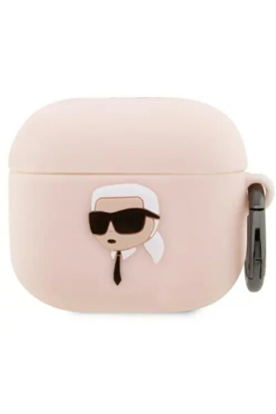 Karl Lagerfeld KLA3RUNIKP AirPods 3 cover pink/pink Silicone Karl Head 3D