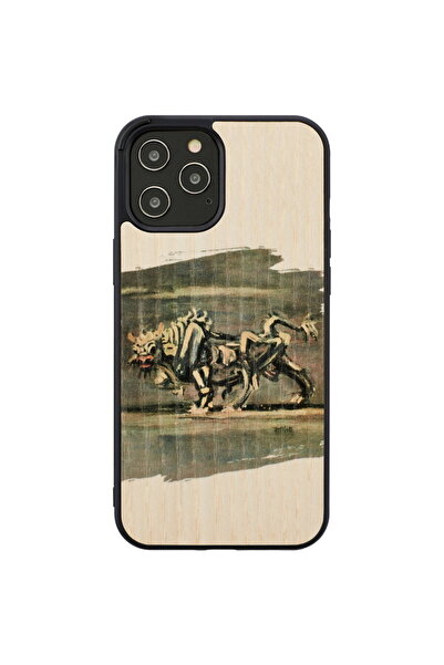 Other Husa MAN&WOOD pentru iPhone 12/12 Pro, model White Bull