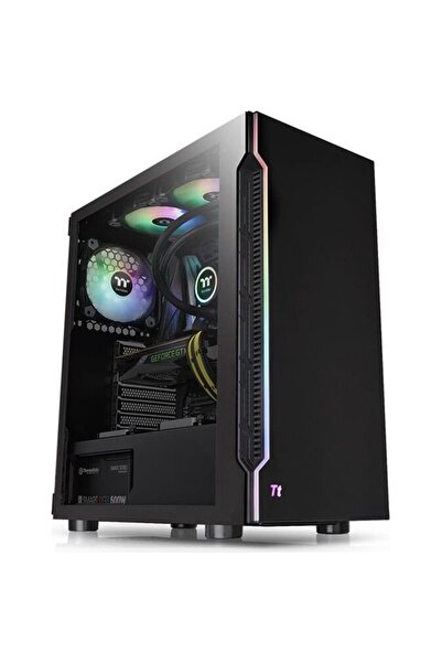 THERMALTAKE TG H200 RGB, carcasă tip turn (negru, sticlă securizată)