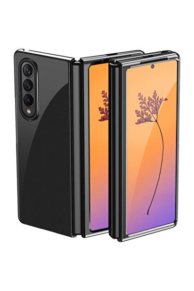 Hurtel Husa Plating Case for Samsung Galaxy Z Fold 4 cover with a metallic fr...