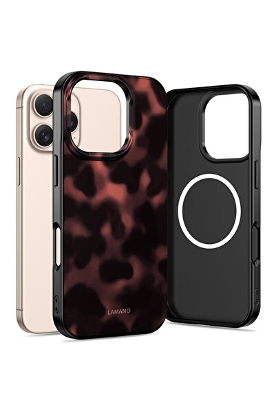 Tech-Protect Husă Lamano MagSafe pentru iPhone 16 Pro Max, model Panteră, com...