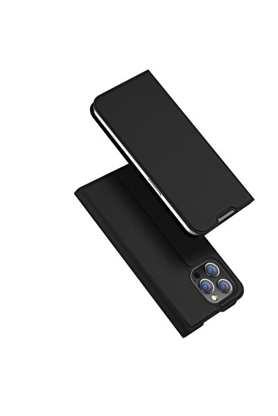 Dux Ducis Husa Skin Pro Holster Flip Cover for iPhone 14 Pro black
