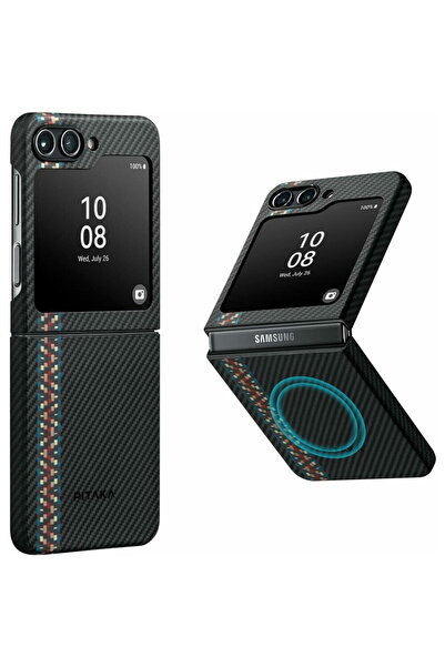 PITAKA Husa MagEZ 3, 600D Aramida, Samsung Galaxy Z Flip 5, MagSafe, Rhapsody