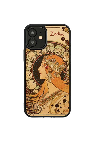 Other Husă MAN&WOOD pentru iPhone 12 mini, negru zodiac