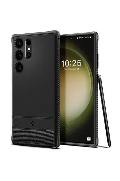 Spigen TPU Rugged Armor Case for Samsung Galaxy S23 Ultra S918, Matte, Black ...
