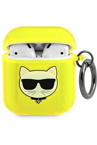 Karl Lagerfeld KLA2UCHFY AirPods cover żółty/yellow Choupette