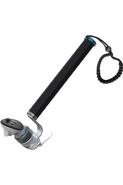 Merlin iB VR Cricket Bat Controller Meta Quest 3 Long Grip Anti-Slip Adjustable