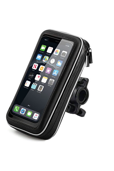 WOZINSKY Suport telefon pentru bicicletă, motocicletă, scuter, negru (WBHBK7)