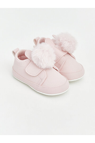 LC Waikiki Hook and Loop Baby Girls' Indoor Shoes
