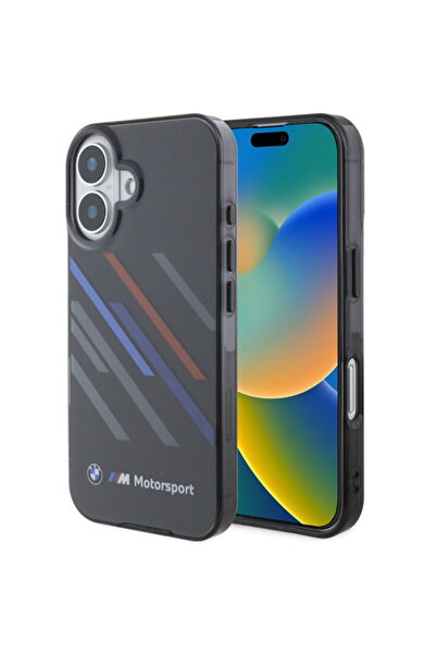 BMW iPhone 16 Plus - Hardcase Motorsport IML Random Stripes (BMHCP16M23HTRAK)...