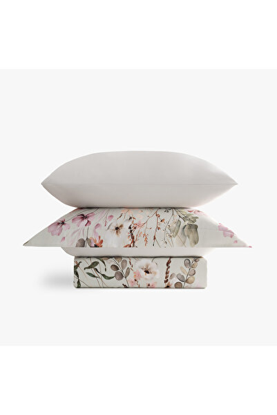 Green Black Σετ Παπλωματοθήκης Florissa Spring Texture King Size 100% Αιγαινι...