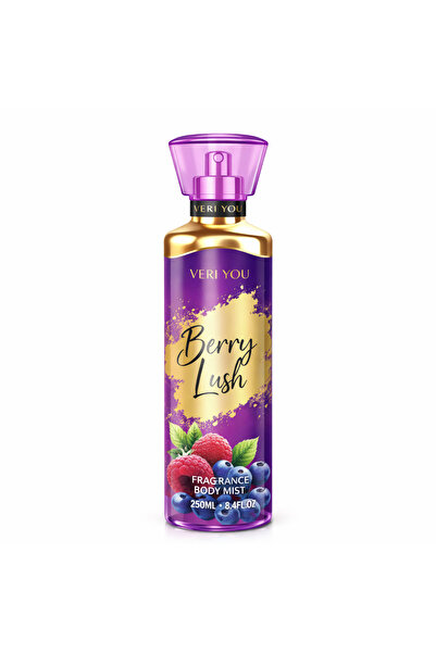 veri you Σπρέι Σώματος Berry Lush 250 ml – Άρωμα Μικτών Μούρων, Μεγάλης διάρκ...