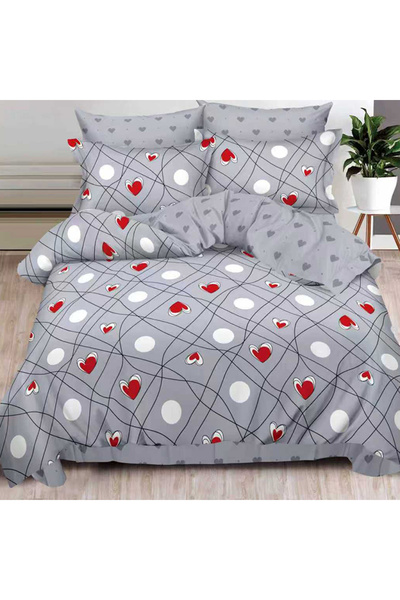 OEM Duvet Cover Set with Stretchy 180x200 for double bed, 6 pieces, JHN Finet...