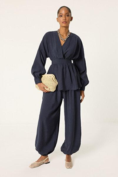 Touché Privé Peplum Tunic Shalwar Pants 2-Piece Set