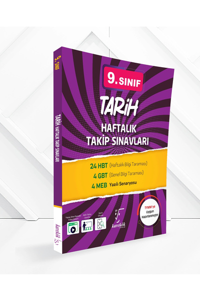 Karekök Yayınları 9.SINIF TARİH HAFTALIK TAKİP SINAVLARI