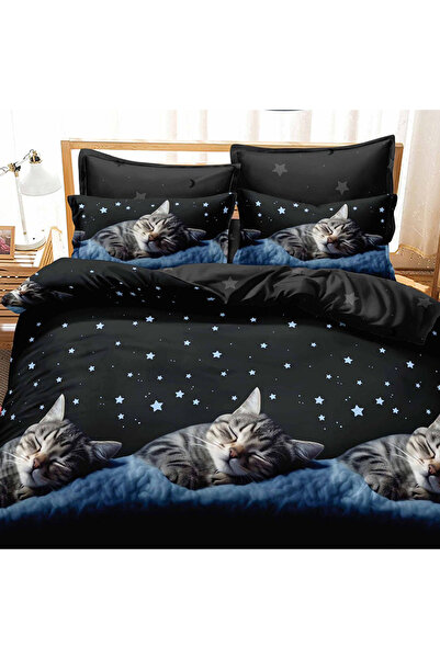 OEM Duvet Cover Set with Stretchy 180x200 for double bed, 6 pieces, JHN Finet...