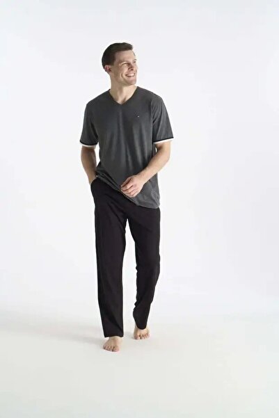 U.S. Polo Assn. Men's Short Sleeve V-Neck Pajama Set