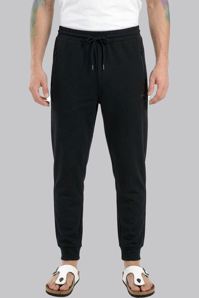 Slazenger 8026 Erkek Fitilli Dokulu Eşofman Altı Paçası Lastikli Gizli Fermua...