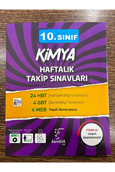 Karekök Yayınları 10.SINIF KİMYA HAFTALIK TAKİP SINAVLARI