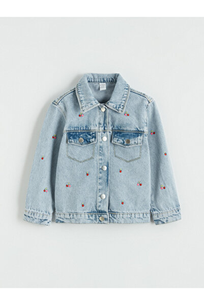 LC Waikiki brodat Jachetă pentru fete denim