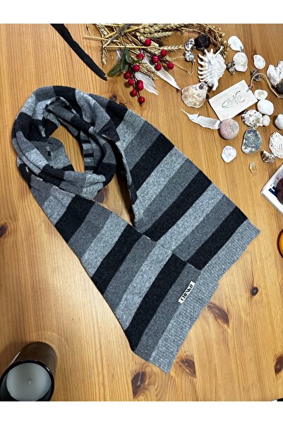 Chinko Cashmere Wool Pack of Striped Colorful Unisex Scarves That Hug You wit...