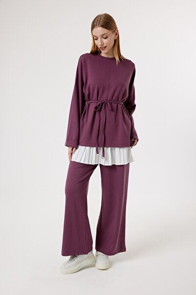 Suede Style 6050 - Κομψό, άνετο, μαλακό πλεκτό ύφασμα μοντάλ με λεπτομέρεια δ...