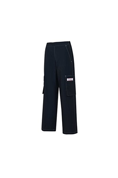 New Balance Nb Lifestyle Women Pants Women's Navy Blue Sweatpants - Wnp1624