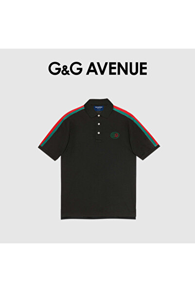 G&G AVENUE Men’s Polo Shirt with Contrast Shoulder Stripes Short Sleeve Casua...