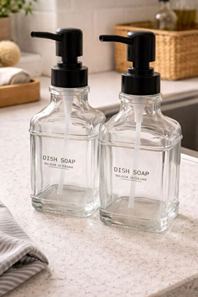 UG Home 2 τεμάχια γυάλινα μπουκάλια υγρού σαπουνιού για πλυντήριο πιάτων 250 ...