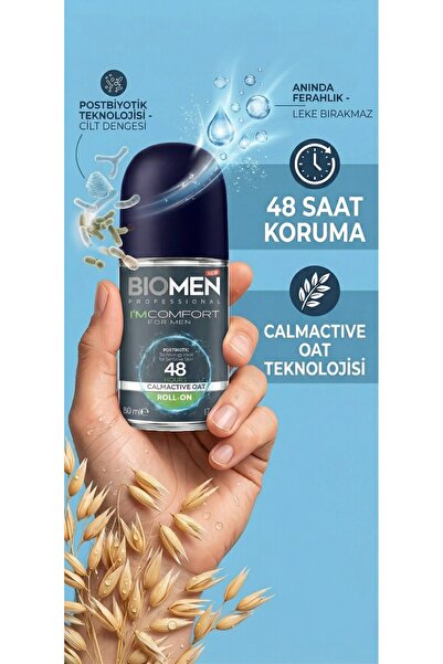 Biomen Roll-On For Men Ferahlatıcı Etki I'm Comfort 50 ml