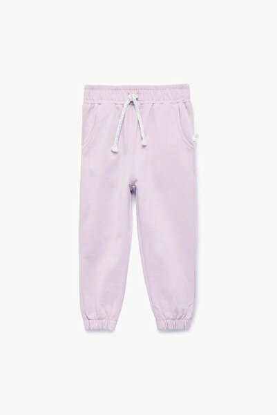 Koton Baby Girl Cotton Ruffled Waist Tie Jogger Sweatpants