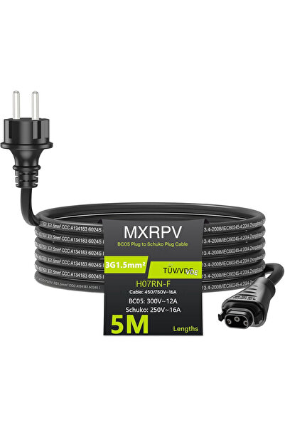 MXRPV Καλώδιο τροφοδοσίας BC-05 5 μ. για μικρο-μετατροπέα ηλιακής ενέργειας H...