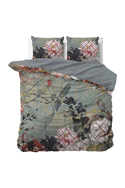 Sleeptime Λευκά Είδη Διπλού Κρεβατιού Triangle Nature Green, από Μικροΐνες, Α...