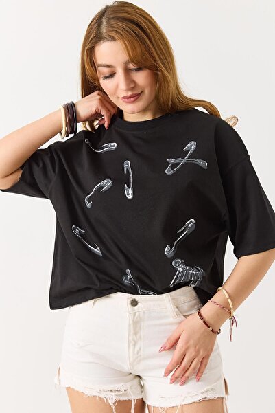 İKLİM LİFE Μπλουζάκι με στάμπα και κοντό μανίκι