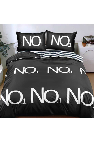 OEM Duvet Cover Set with Stretchy 180x200 for double bed, 4 pieces, JHN Finet...