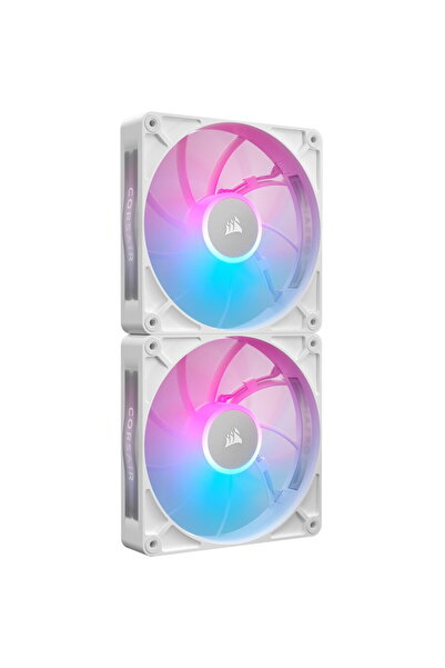 Corsair RX140 MAX RGB, case fan (white, 2-pack, 140 mm)