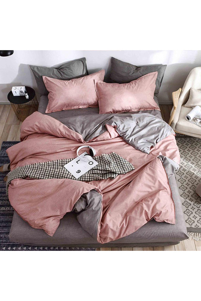 OEM Duvet Cover Set with Stretchy 180x200 for double bed, 4 pieces, JHN Finet...