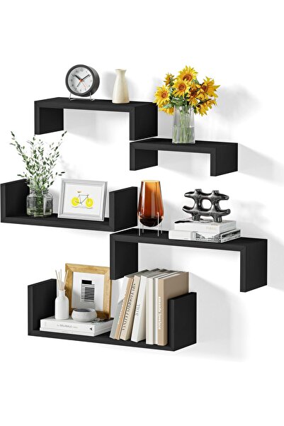 SRIWATANA Αιωρούμενα Ράφια Τοίχου, Ράφια Τοίχου για Μπάνιο, Υπνοδωμάτιο, Σαλό...