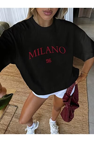 puolikuu Μπλουζάκι Unisex άνετης εφαρμογής Tshrit milano plk με στάμπα