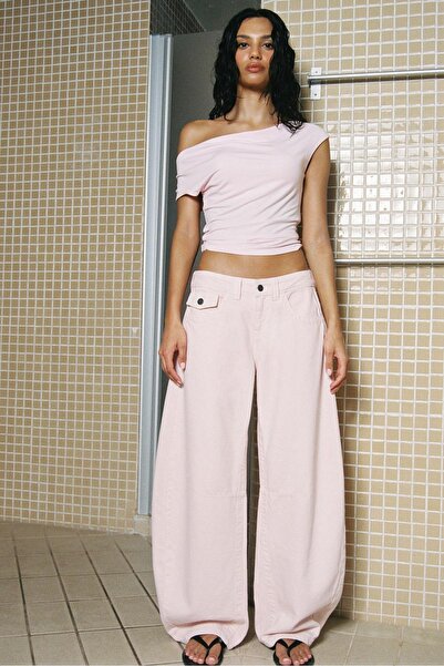 Stradivarius Low-rise barrel jeans