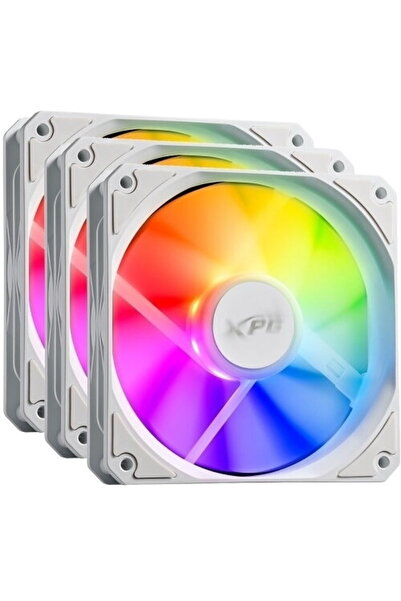XPG 3 x Vento R 120 ARGB PWM ARGB LED 120 mm Alb