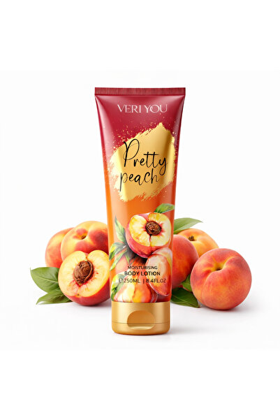 veri you Pretty Peach Λοσιόν Σώματος 250 ml – Ενυδατικό, με άρωμα ροδάκινου